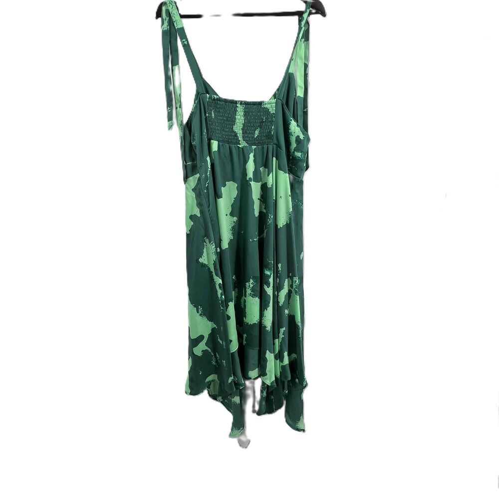 Alexis For Target Green‎ Satin Sleeveless Asymmetrical Sundress Womens 1X - Picture 7 of 10